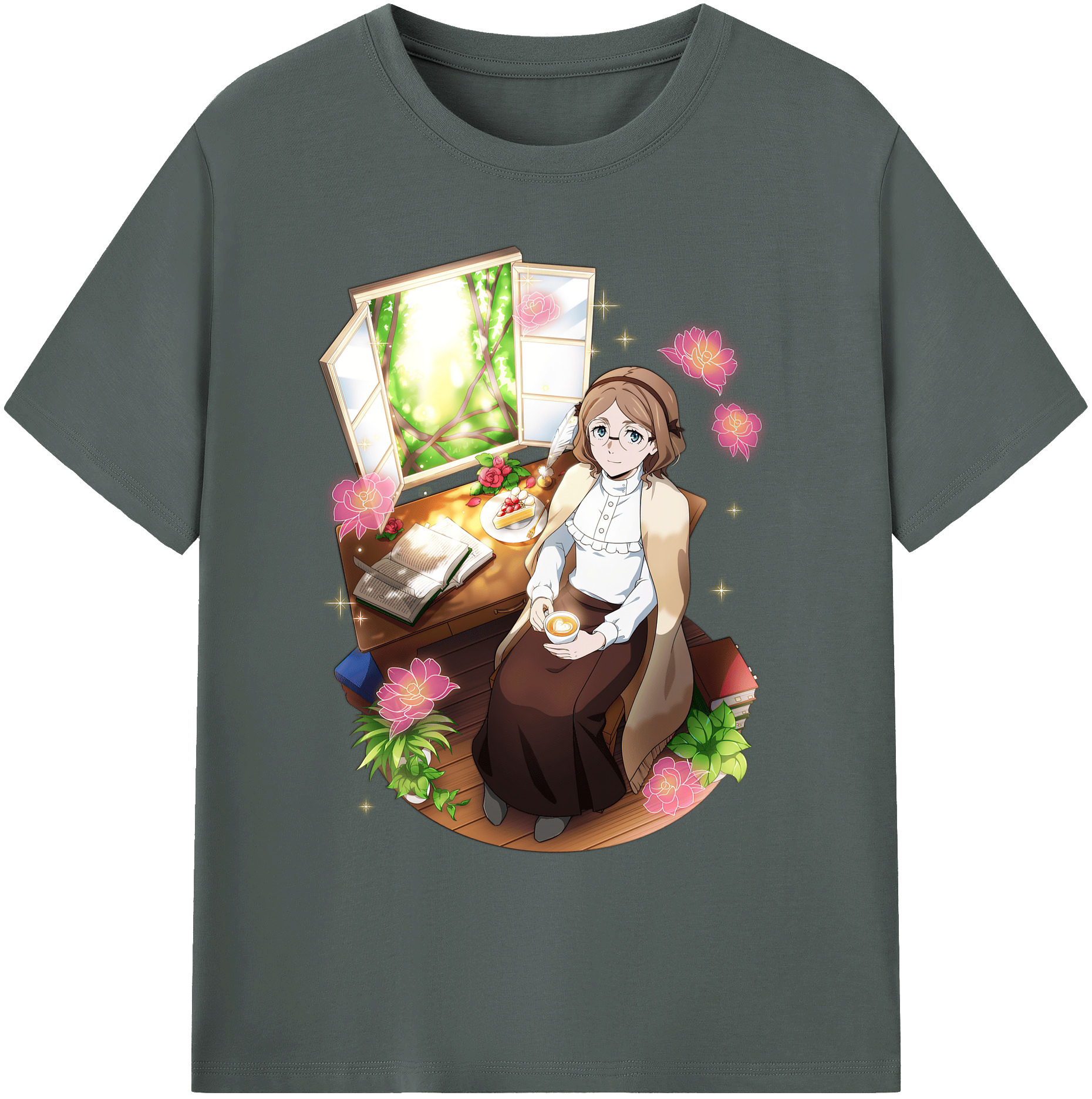 （画像用） 文豪ストレイドッグス Bungo Stray Dogs 綿100％ メンズ半袖Tシャツ｜肌触りやわらか＆通気性